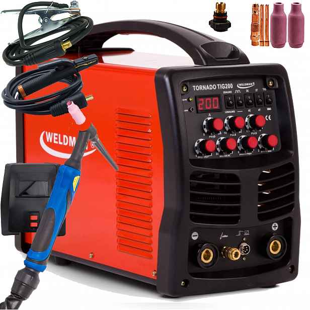 Weldman Tornado Tig 200 Ac/dc Hf Puls Svařovací stroj Tig Mma Mosfet Igbt