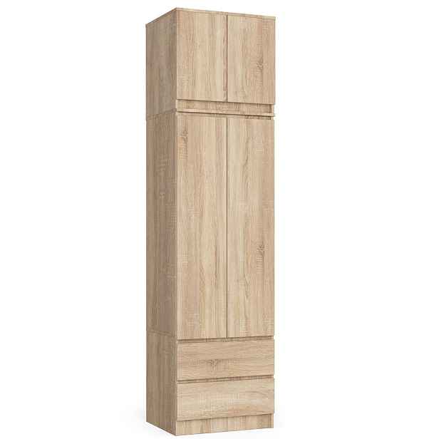Ak furniture Šatní skříň s nádstavcem STAR 234 cm