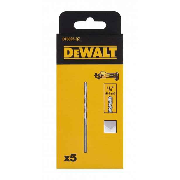 DeWALT - Řezný nástroj na sádrokarton 6,4 mm, 5 ks DT6622