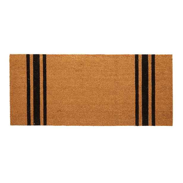 Rohožka z kokosového vlákna 55x125 cm Black Stripe – Premier Housewares