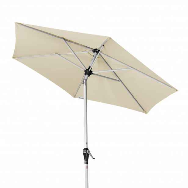 Slunečník s automatickým naklápěním klikou Doppler ACTIVE 210 cm - přírodní (slonovinová kost)