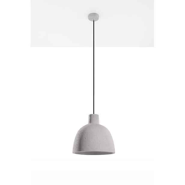 Sollux Lighting Závěsná lampa Damaso betonová Ø28 cm šedá