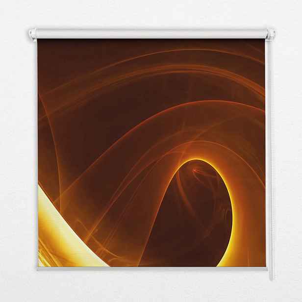 TULUP VNITŘNÍ roleta - okenní roleta - roleta - 60x140 cm - Oranžová abstrakce