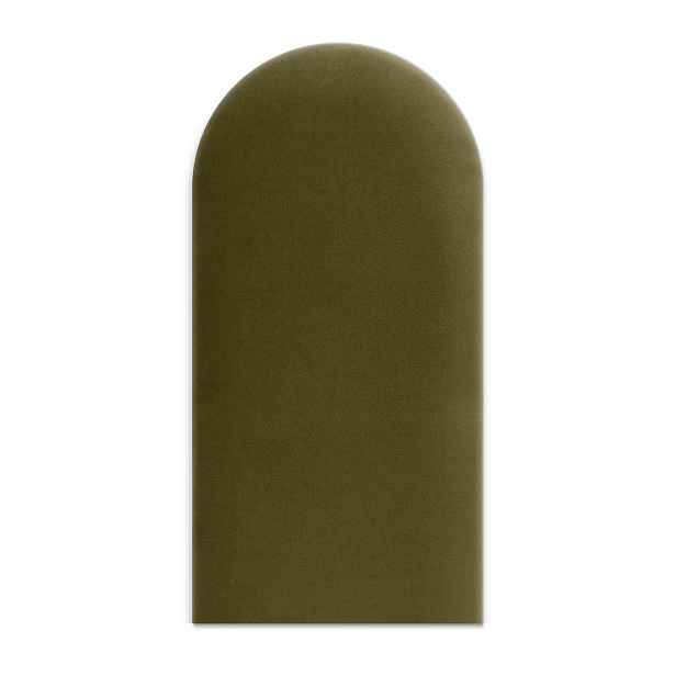 Čalouněný nástěnný panel různé rozměry x šířka 30 cm khaki oblouk MyBestHome Rozměr: 30x60 cm