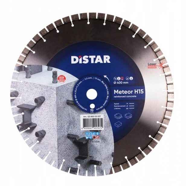 Diamantový kotouč Distar Meteor H15 pro řezání betonu a zbrojí o průměru 400 mm