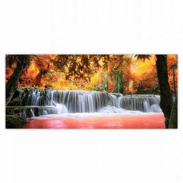 Fototapety flizelina 211x91 Oranžový vodopád