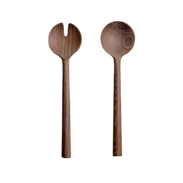 Dřevěný salátový příbor 28 cm Wood Ash ASA Selection - hnědý