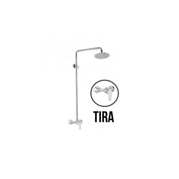 JB Sanitary TIRA SD 61 000 00 6 - Sprchová sestava s baterií 150mm;nerezovou kruhovou sprchou 250mm; bez možnosti ruční sprchy
