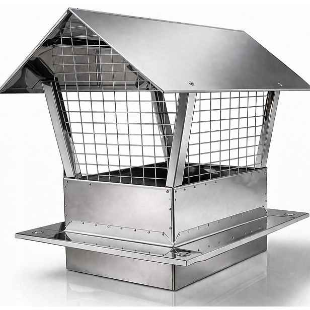 Kryt Na Komín Zděný S Mřížkou Komínový Nástavec S Deskou 140 x 250 mm Kyselina