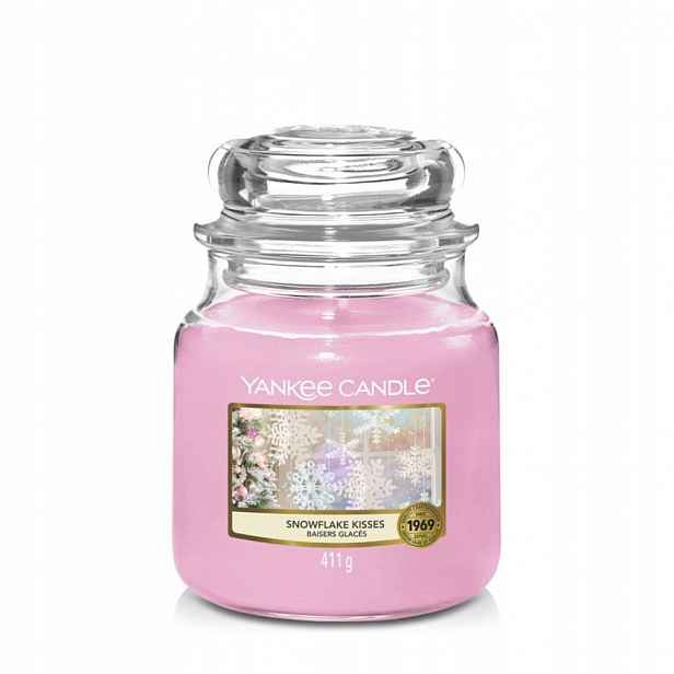 Yankee Candle Snowflake Kisses střední sklenice 411 g