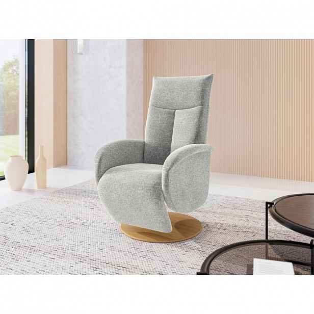 Sit & More RELAXAČNÍ KŘESLO, textil, světle šedá