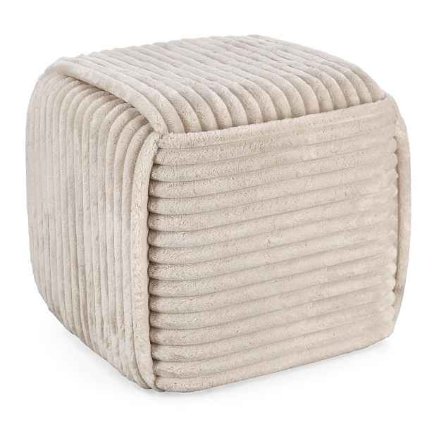 Béžový taburet Cube – Bizzotto