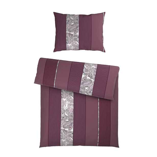 Dieter Knoll POVLEČENÍ satén purpurová 140/200 cm