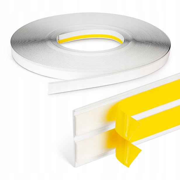 Maskovací lišta Samolepicí Elastická 25x25 mm Bílá Pvc 40 m