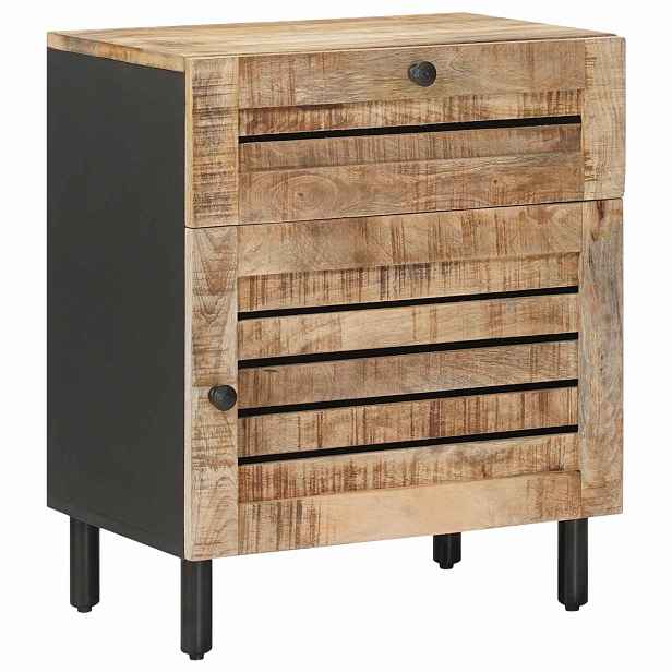 vidaXL Noční stolek Přírodní 50 x 33 x 60 cm Masivní mangové dřevo