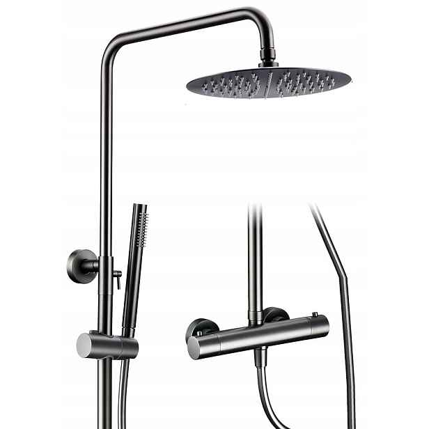 Koupelnová baterie Gun Grey Šedá Termostat Premium