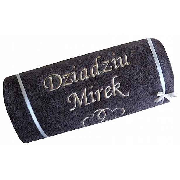 Dárek ke Dni Babičky A Dědečka pro Dědečky, ručník s Výšivkou a nápisem jméno
