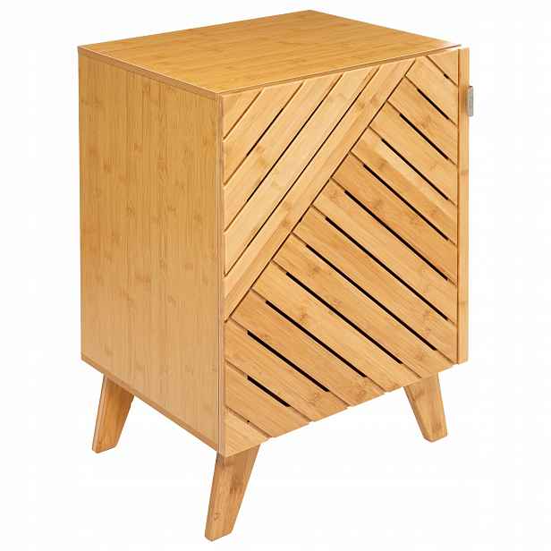 Skříňka do koupelny Bamboo, bambusová, 45 x 36,5 x 70 cm