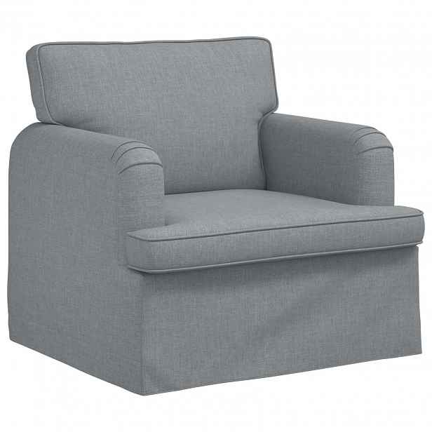 vidaXL Pohovka Světle šedá 84 x 80 x 85 cm textil
