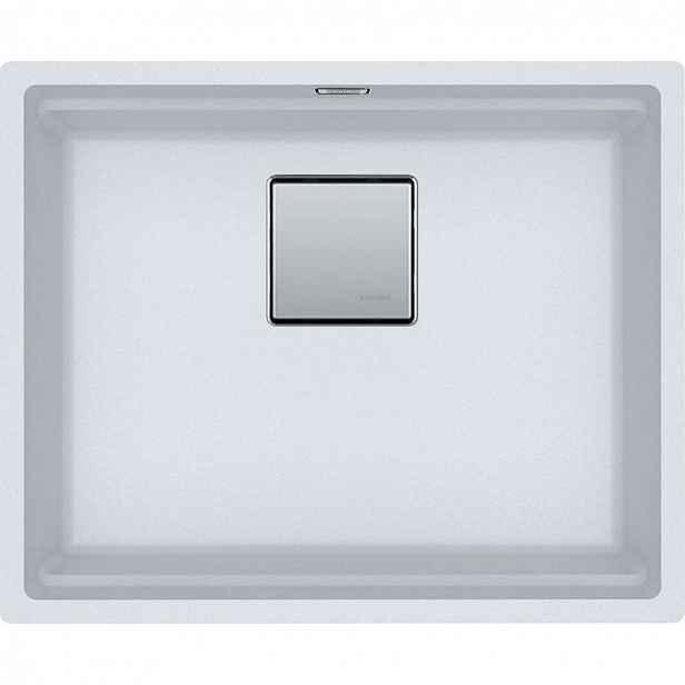 Franke Kubus 2 - Fragranitový dřez KNG 110-52, 56x46 cm, bílá-led 125.0641.421