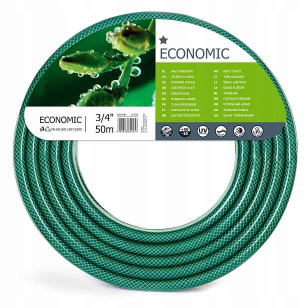 Hadice s armovaným zavlažováním Cellfast Economic 3/4 50 m, silná zelená