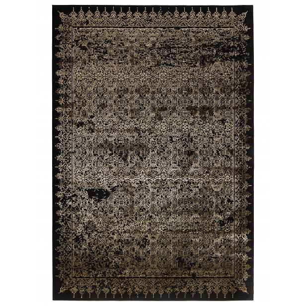 Koberec Glamour Grece 160x230 cm Ornament Černý