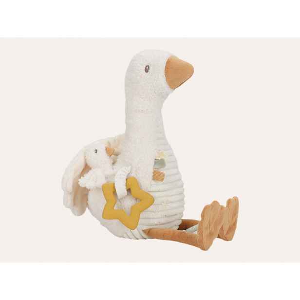 Little Dutch Husa plyšová s aktivitami Newborn Naturals