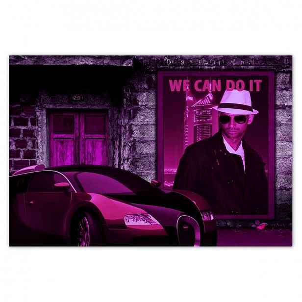 Plakáty 185x125 Fialové Bugatti