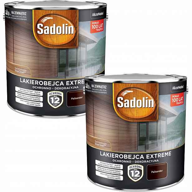 Set Sadolin Lakobejca 2x2,5L Extreme Na Dřevo Palisander 5L