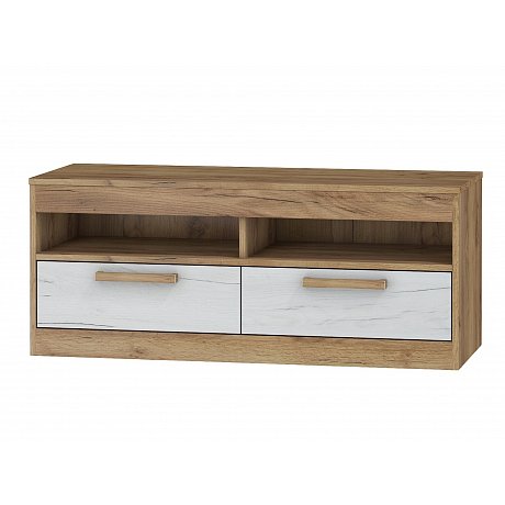 TV stolek 2S MAXIMUS 34, craft zlatý/craft bílý