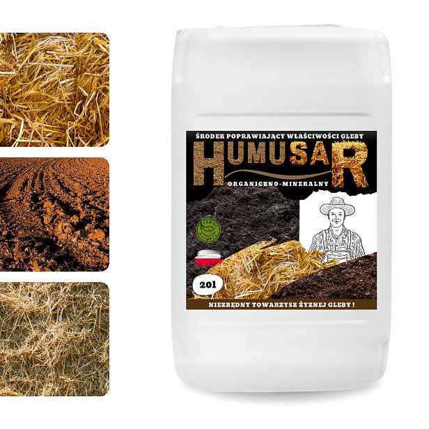 Bakterie a huminové kyseliny Aktivní rozklad slámy a zbytků |humusar 20L