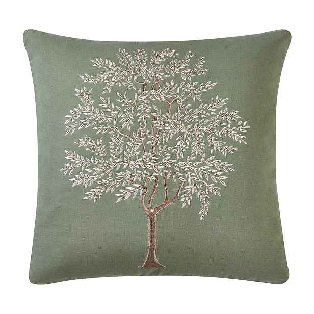 Bavlněný dekorační polštář 45x45 cm Woodland Trees Embroidered – Catherine Lansfield