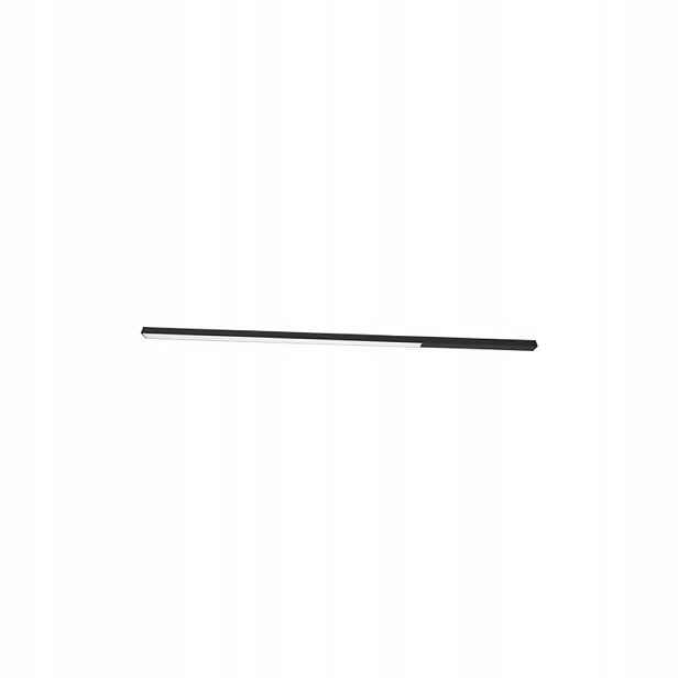 Černá lineární stropní svítidlo s Led nástěnným svítidlem 18W 3000K 120 cm Hiate 1