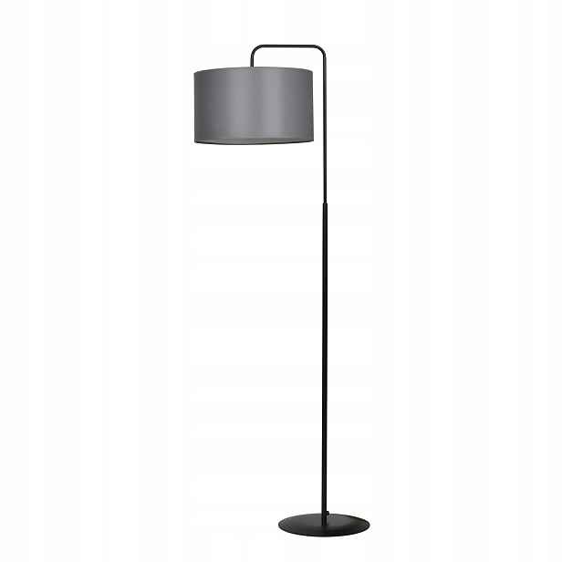 Emibig Stojací lampa Trapo 1xE27 15W Černá/Šedá Moderní IP20