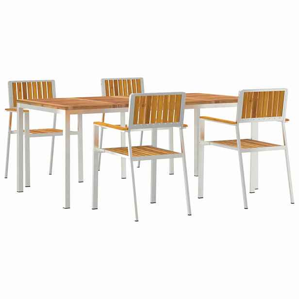 vidaXL Zahradní jídelní sada 5 ks 180 x 90 x 75 cm