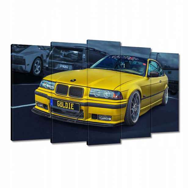 Obrazy 100x60 Zlaté auto Bmw Auto