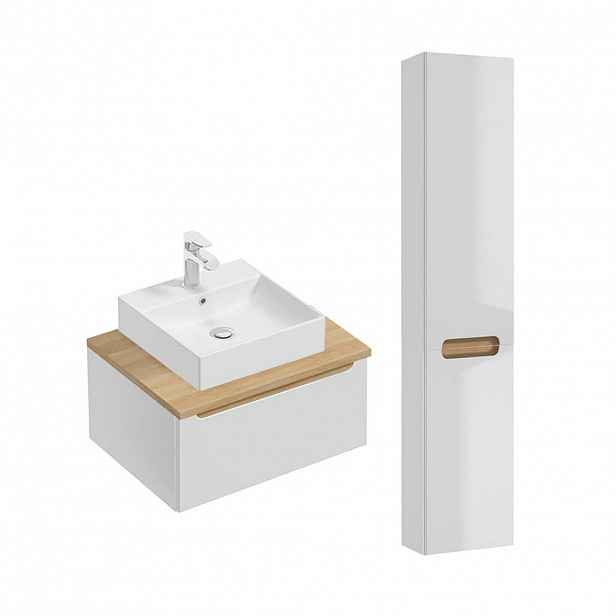 Petits-meubles KOUPELNOVÝ NÁBYTEK 60cm Livia 2er-Set Bílá