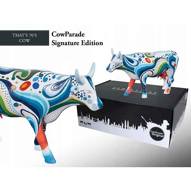 CowParade Signature Edition, To je 70. léta kráva, autor: Henric Kihlstrom