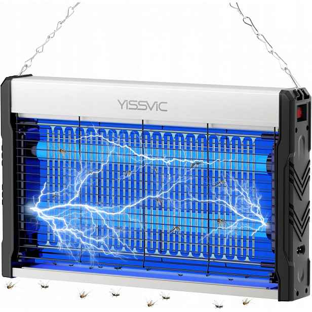 Elektrická Uv Led lampa pro komáry a mouchy do domu 100 m², bezpečná