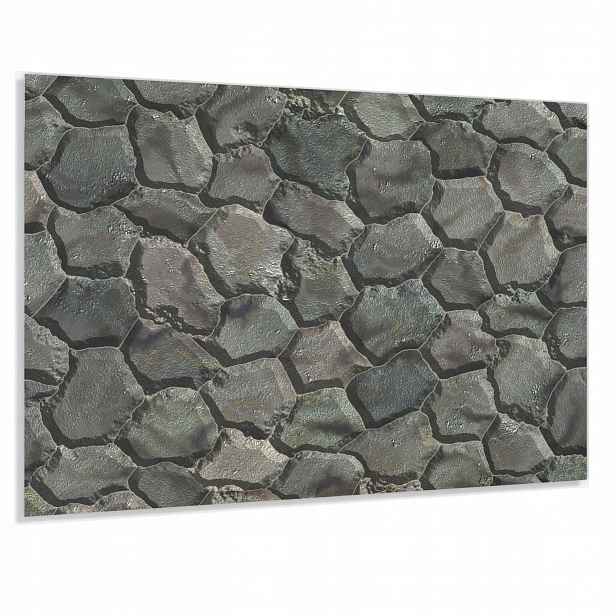 Tvrzený Panel 90x70cm 4mm Ochranný Dekorativní Do Kuchyně Lacobel