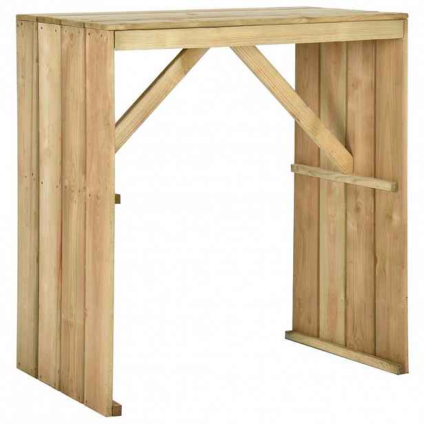 vidaXL Barový stůl 100 x 60 x 110 cm impregnovaná borovice