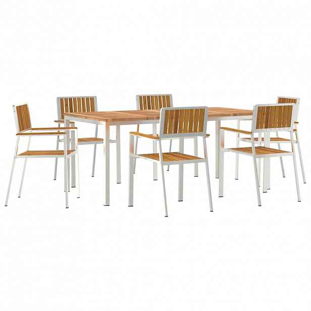 vidaXL Zahradní jídelní sada 7 ks 180 x 90 x 75 cm