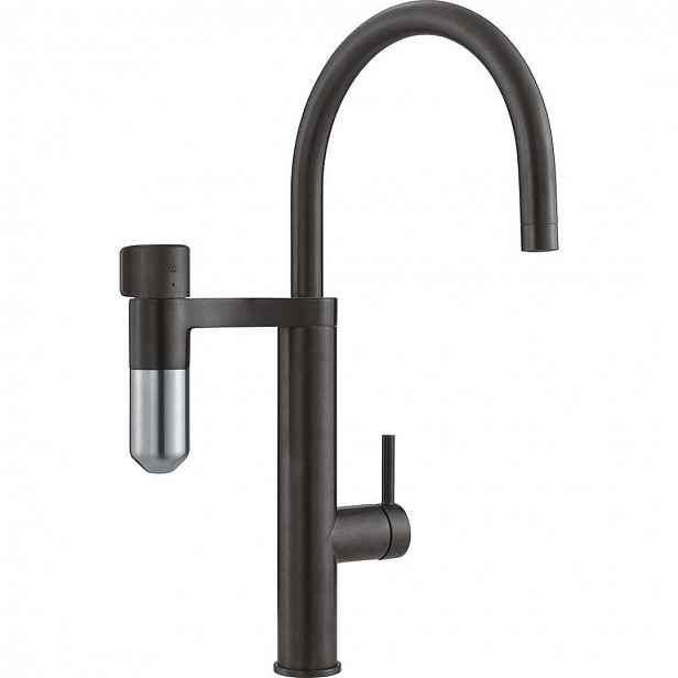 Franke - Vital Tap dřezová baterie s filtračním zařízením, matná černá/nerez 120.0621.312