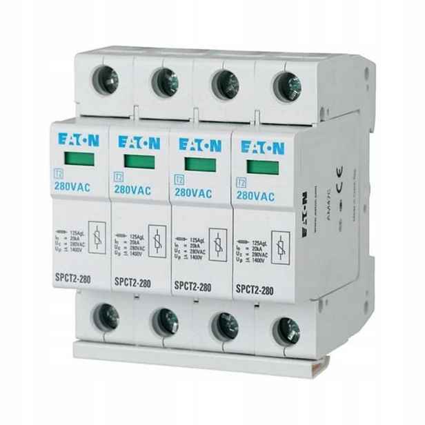 Přepěťová ochrana typ 2, 4p, 280V Ac, 4x20kA, SPCT2-280/4 167596