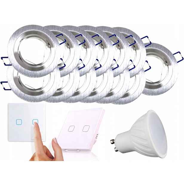 Sada Halogenová Led objímka 13x Vypínač Žárovky