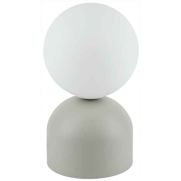 Stolní lampa Miki Šedá Skleněné Stínidlo 1xG9 21cm Stolní lampa Kabinet