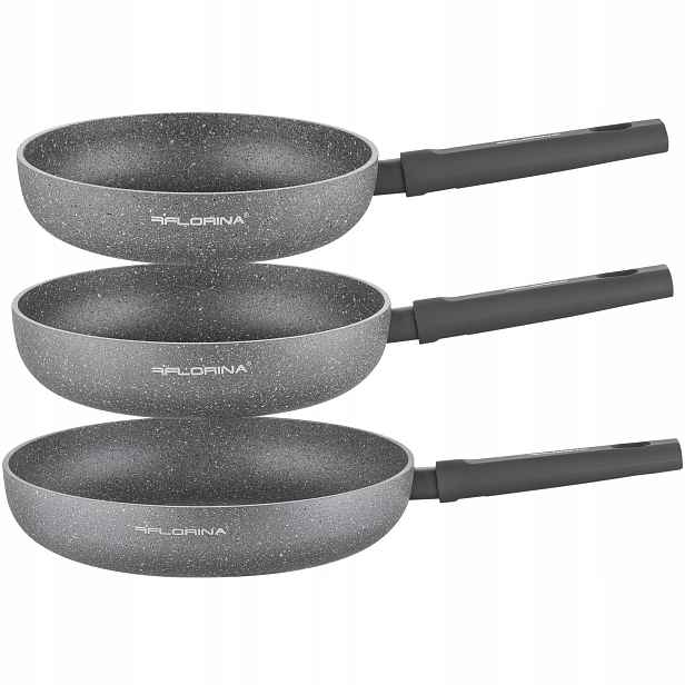 Sada tradičních pánví hliníková 3elem Indukce 24 cm 26 cm 30 cm