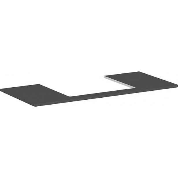 Deska pod umyvadlo Hansgrohe Xelu Q 118x1,6x55 cm šedá matná 54111910