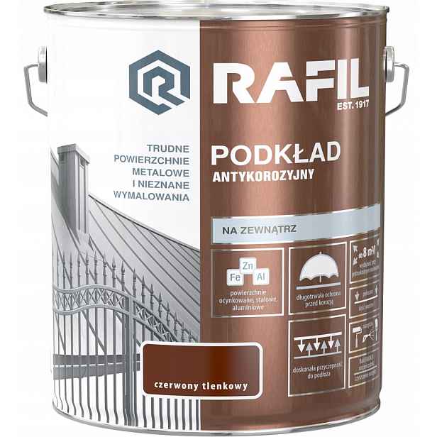 Radach protikorozní červený oxidový podklad 10 l Rafil