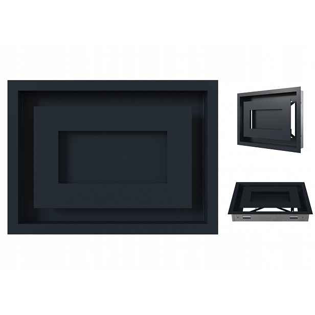 Ventilační krbová mřížka Wind 22x30 grafitová